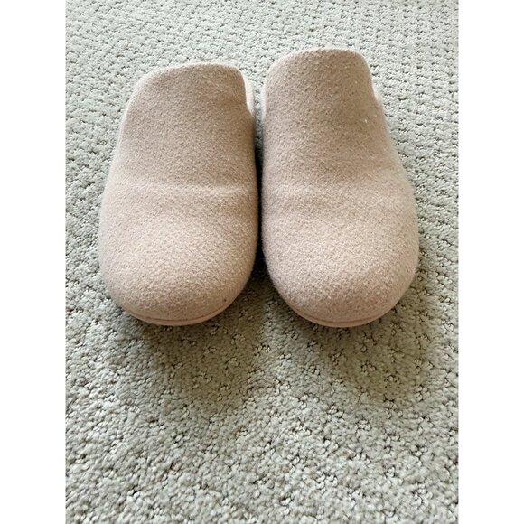 Fitflop Shuv Women's Felt Clogs Mules Shoes in Beige Pink Size 7 - Picture 3 of 9
